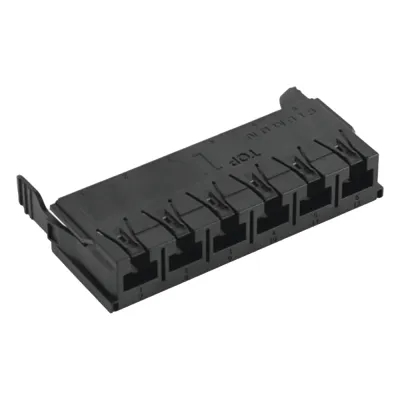 Copper, Adapter Plate, Lightverse Combo, Empty, UTP, 6 Port, Black