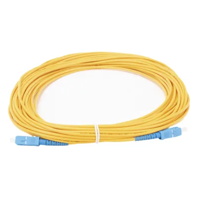 Jumper de Fibra Óptica Monomodo SC/UPC-SC/UPC Simplex de 10 Metros (32.81 Pies), 3mm