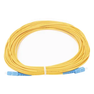 Jumper de Fibra Óptica Monomodo SC/UPC-SC/UPC Simplex de 20 Metros (65.62 Pies), 3mm
