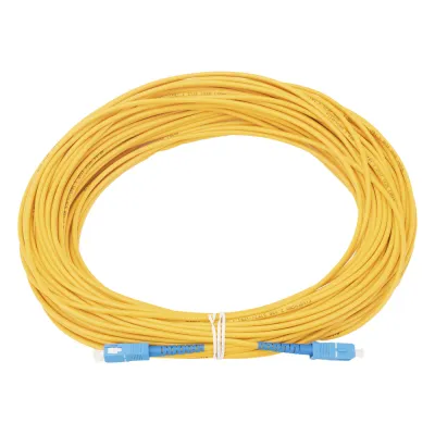 Jumper de Fibra Óptica Monomodo SC/UPC-SC/UPC Simplex de 30 Metros (98.43 Pies), 3mm