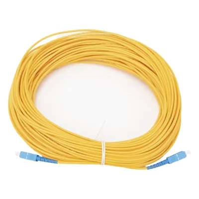 Jumper de Fibra Óptica Monomodo SC/UPC-SC/UPC Simplex de 40 Metros (131.23 Pies), 3mm