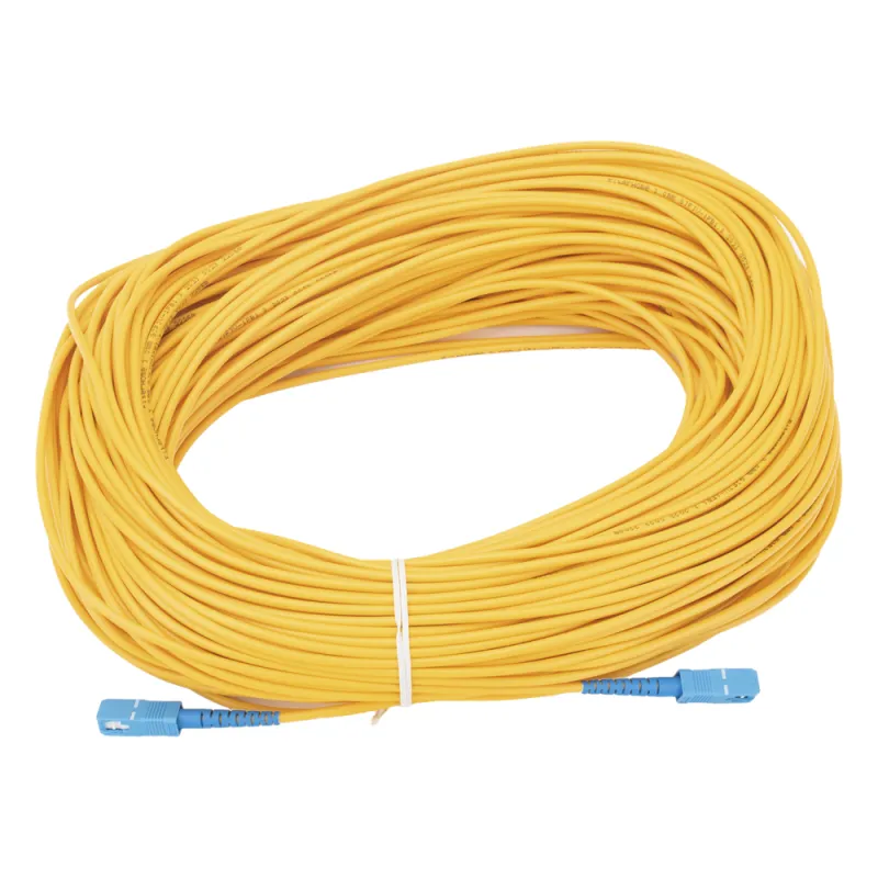 Jumper de Fibra Óptica Monomodo SC/UPC-SC/UPC Simplex de 80 Metros (262.47 Pies), 3mm