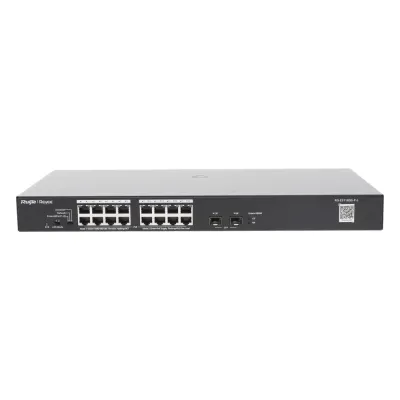 Switch PoE+ No Administrable, Hasta 247 Watts, con 16 Puertos Gigabit PoE+ y 2 Uplinks SFP 1G, Visible en la Topología