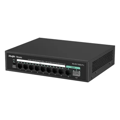 Switch PoE+ no Administrable, hasta 120 Watts, no administrable, 8 puertos PoE+, 2 Uplink Gigabit Ge / SFP