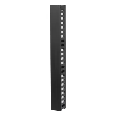 Organizador de Cable Vertical de 24 Unidades Rack Sencillo, Compatible con Racks Serie EIRL y EIQR