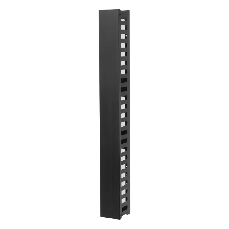 Organizador de Cable Vertical de 24 Unidades Rack Sencillo, Compatible con Racks Serie EIRL y EIQR