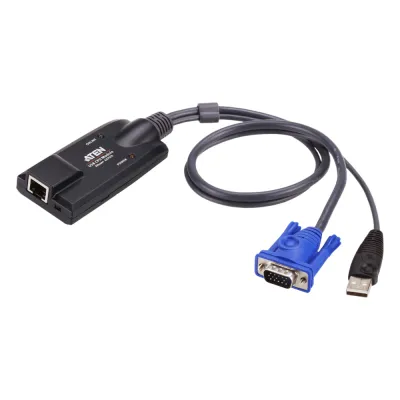 Cable Adaptador | KVM VGA USB | Resolución 1600x1200 | 40m | Emulación de teclado y mouse