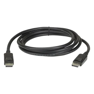 Cable DisplayPort | Longitud 2m | Alta definición | Hasta 8K | HDR Dinámico | 32 canales de audio digital | Pestañas de seguridad con botón de liberación