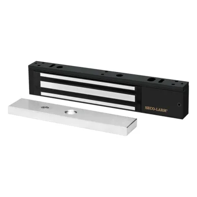 Chapa Magnética 600 Lbs / Led de Estatus / Color Negro / Libre de Magnetismo Residual / Sensor de Adherencia / Diseño Elegante