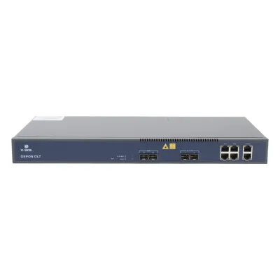 OLT de 2 puertos EPON con 6 puertos Uplink (4 puertos Gigabit Ethernet + 2 puertos Gigabit Ethernet SFP/SFP+) / hasta 128 ONUS