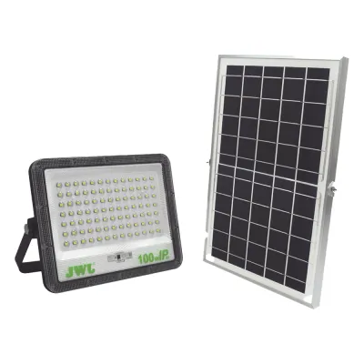 Reflector de 100 W con Panel Solar / Batería 3.2 V CD / T.C.C. 6 500 K / IP66.