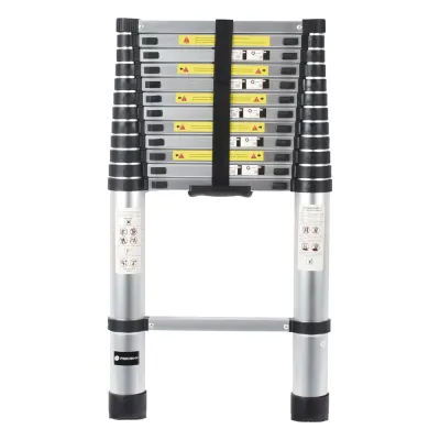 Escalera Telescópica de Aluminio de 3.8 Metros de Altura
