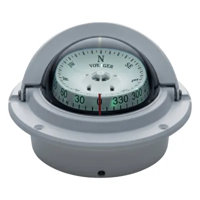 Brújula de Navegación Marítima Serie Voyager / Montaje Empotrado / 3" (76 mm) / Compensadores Integrados / Iluminación Nocturna NiteVu / Imán DirectiveForce / Montaje Fácil / 100% Reparable