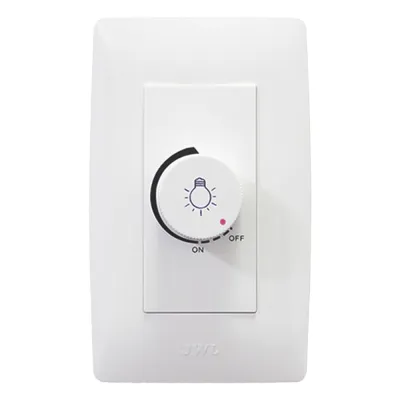 Dimmer Rotativo para Lámpara Incandescentes / 300 W 127 V CA / Color Blanco.
