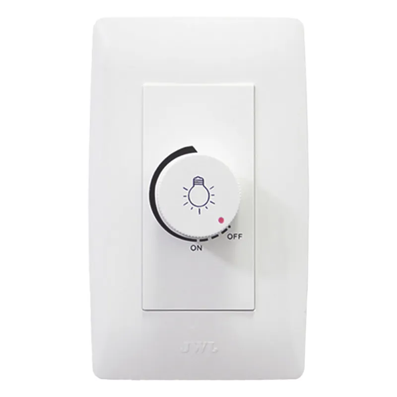 Dimmer Rotativo para Lámpara Incandescentes / 300 W 127 V CA / Color Blanco.
