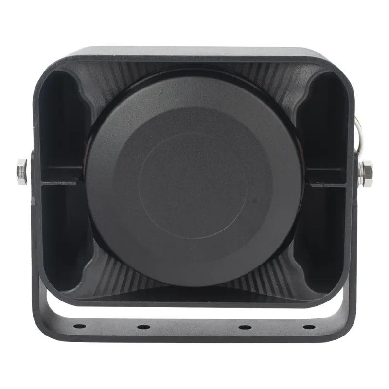 Bocina Compacta de Uso Rudo, 100 Watts de Potencia, Ideal para Vehículos de Encubierto, 8 Ohms de Impedancia
