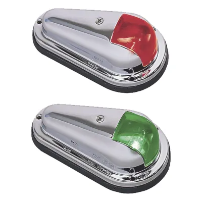 Luz de Navegación Bicolor PERKO / Acero Inoxidable Pulido / 1 Milla Náutica / 12 Vcd 10 W / Contactos Dorados / Embarcaciones Hasta 12 m (39.4 ft)