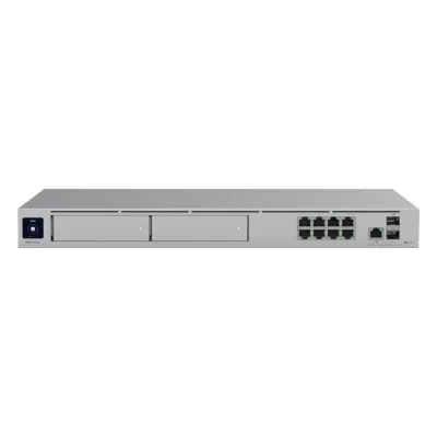 UniFi Dream Machine Pro Max – Cloud Gateway Empresarial con Soporte para 150 Dispositivos y 2000 Clientes, 5 Gbps de Ruteo con IDS/IPS, 2 Bahías para HDD 3.5, SSD Interno de 128 GB, Failover, Balanceo de Carga y VPN/SD-WAN