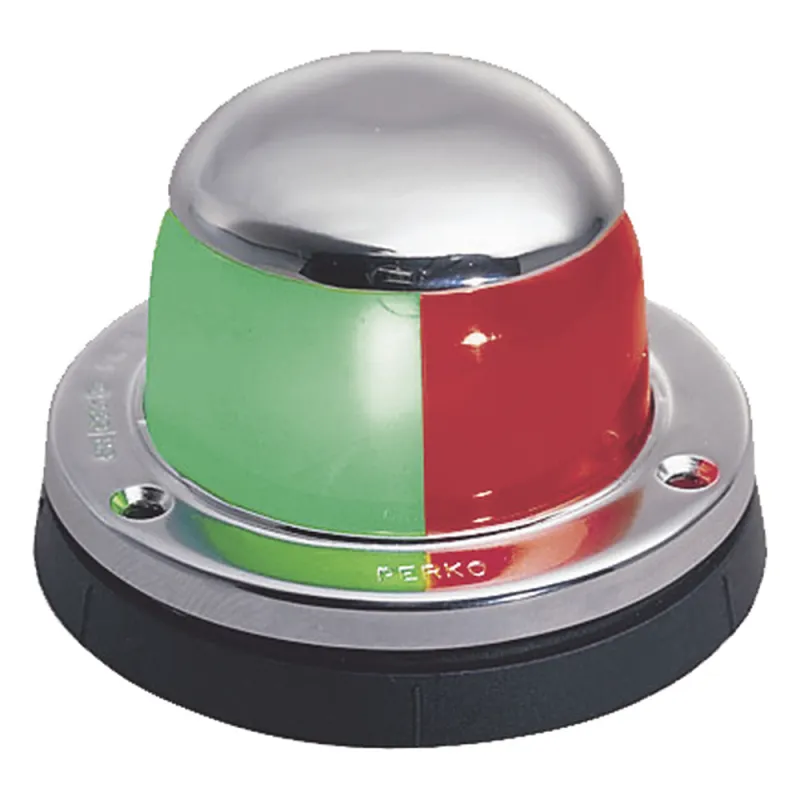 Luz Lateral Roja Navegación / Acero Inox / 12V /