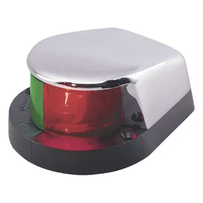 Luz Bi-Color con Carcasa Cromada para Embarcaciones a Motor Menores de 12 Metros