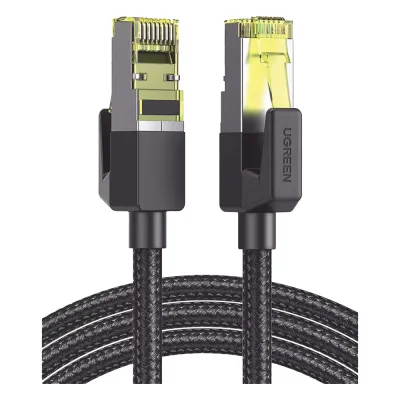 Cable Ethernet Cat7 CLASS F/FTP Redondo con Malla de Nylon 3 Metros (9.84 Pies)