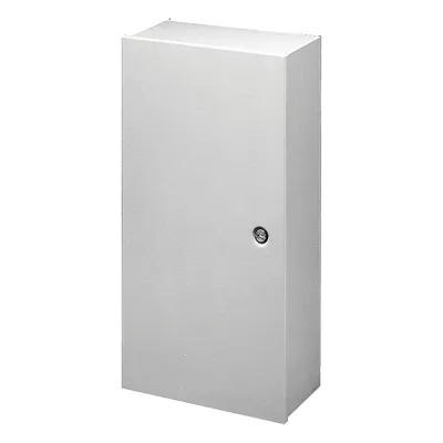 Gabinete de Bisagra Continua, Tipo 1, de 914 x 1219 x 235 mm, De Acero, Color Gris