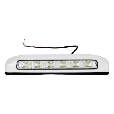 Luz de Escena, 6 LED, IP67, con bisel color blanco, Ideal para Ambulancias y Vehiculos de trabajo