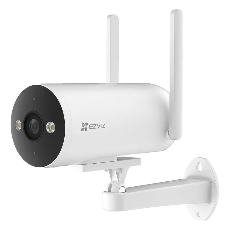 Cámara Bala / 4G / Resolución 3 Megapixel (2K) / Visión Nocturna en Color / AI Detección de Humanos y Vehículos / Defensa Activa con Sirena y Luz Estroboscópica / IP67