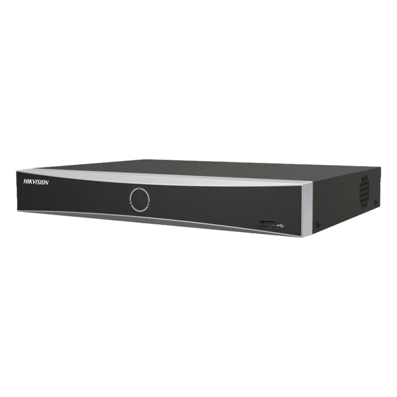 [Acusearch] NVR 12 Megapíxel (4K) / 8 canales IP / 8 Puertos PoE+ / Reconocimiento Facial / AcuSense (Evita Falsas Alarmas) / 1 Bahías de Disco Duro / HDMI en 4K / 300 Metros PoE Modo Extendido