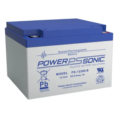Batería 12V, 26AH, Para Respaldo, Tecnologías AGM/VRLA, 5 Años Vida Útil, Terminales M5, Reconocida UL