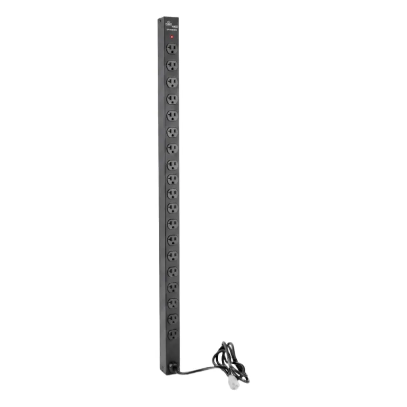 PDU Vertical para Rack con 18 Tomas NEMA 5-15R, 15A, 1.22 m (48 in) de Altura, Acero Color Negro