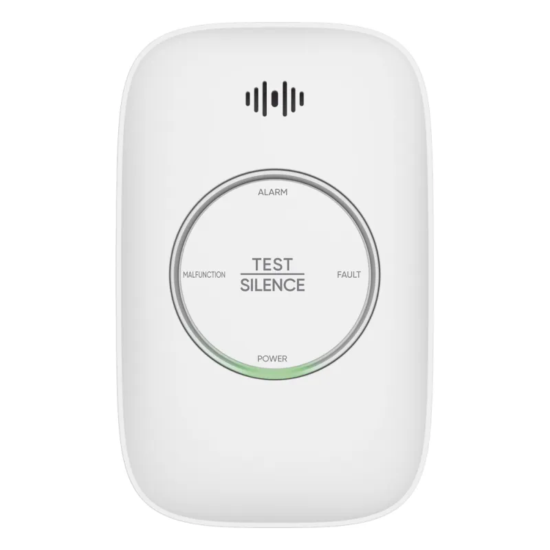 (HikFire) Detector de Gas Natural Metano (CH4) / Alarma Temprana / Salida para cierre de Válvula y/o activación de Ventilador / Protección IP30 / Alarma de 70dB a 115dB a 1 metro de distancia
