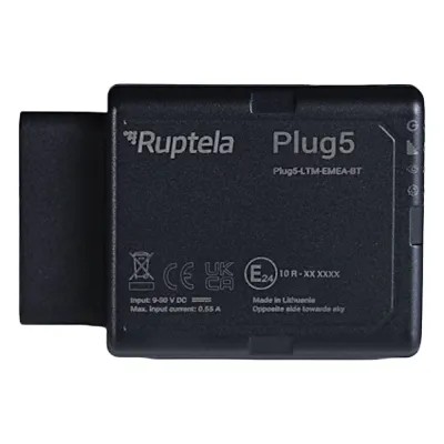 Localizador y Rastreador Vehicular GPS Avanzado Plug & Play / LTE Cat4 y LTE-M con Respaldo 2G / Lectura de Computadora de Viaje en Vehículos Compatibles / OBD, CAN, LCV y DTC / Bluetooth BLE 5.1 / Conexión por Puerto OBD / Batería Interna de Respaldo