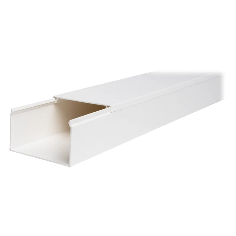 Canaleta TMK-4577 en PVC Blanco Autoextinguible: Solución Segura y Estética para Entornos Interiores, con Gran Capacidad de Resguardo de Cables, Medidas : 45 mm x 77 mm x 2.5 m (5500-01250)