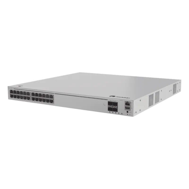 Switch de Distribución/Core Gigabit Administrable PoE Capa 3 / 24 puertos 1000/2.5Gbps (PoE) / 4 Puertos 10GE SFP+ Uplink / ERPS / Rutas Estáticas / iStack / PoE Perpetuo / 400W / Administración Nube Gratis