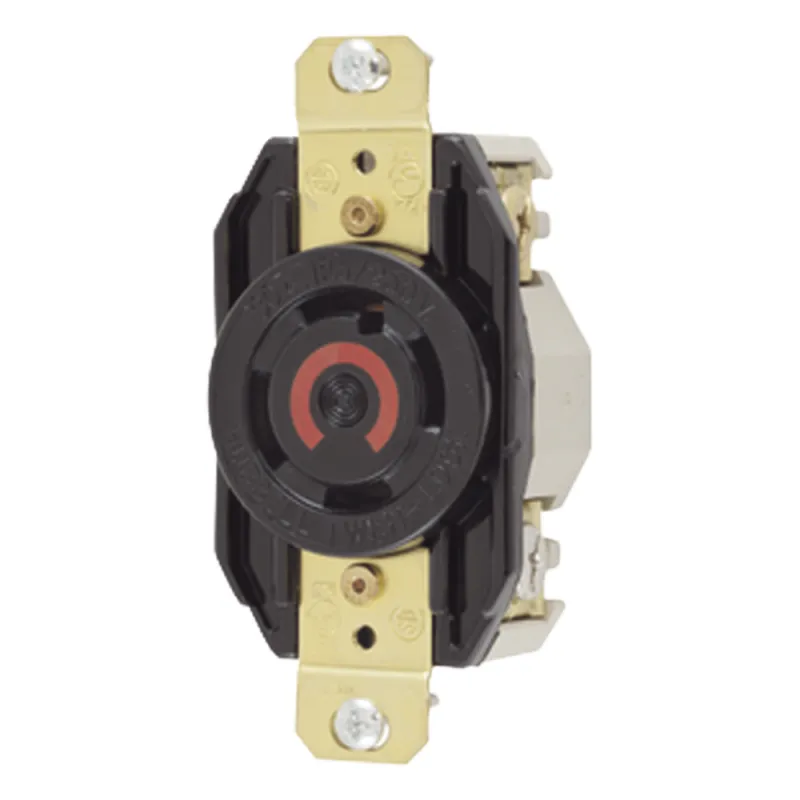 Receptáculo con Bloqueo de Media Vuelta Industrial 30 a 125/250 V CA / 3 Polos 4 Hilos / Nema L14-30R.