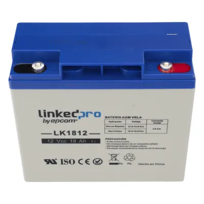 Batería de respaldo 12 V | 18 Ah | AGM | Especial para Seguridad Electrónica | UPS | Sistemas de Emergencia | Vida útil 5 años | Terminales M5