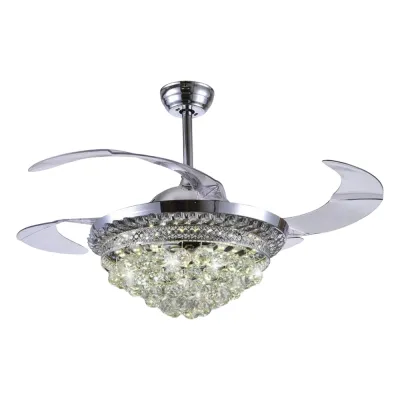 Ventilador de Techo con Luminario LED de 110 V CA 50/60 Hz / 88 W /4500 Lm / 6500 - 4 000 - 2 700 K /3 Tonos de Luz / 1075 mm / 6 Velocidades /No Dimeable.