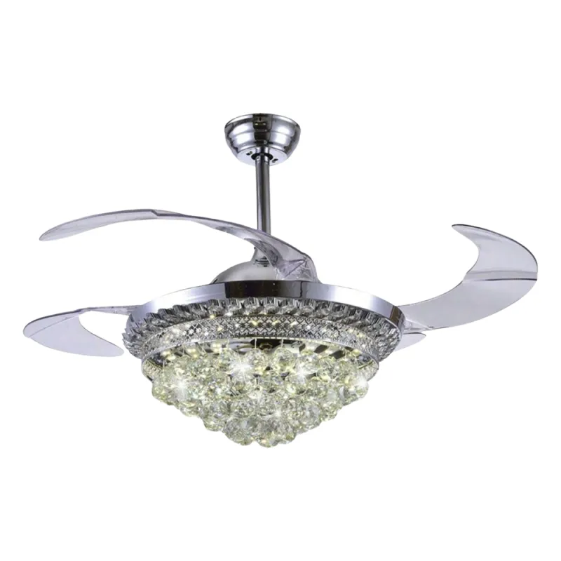 Ventilador de Techo con Luminario LED de 110 V CA 50/60 Hz / 88 W /4500 Lm / 6500 - 4 000 - 2 700 K /3 Tonos de Luz / 1075 mm / 6 Velocidades /No Dimeable.