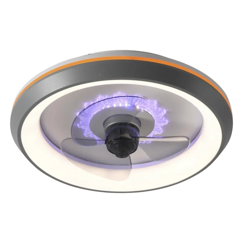 Ventilador de Techo con Luminario LED de 110 V CA 50/60 Hz / 88 W /4500 Lm / 6500 - 4 000 - 2 700 K /6 Tonos de Luz / 500 mm / 6 Velocidades / Dimeable.