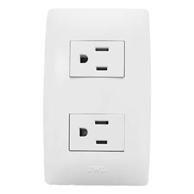 Contacto Dúplex de 127 V~60 HZ 15 A / Color Blanco.