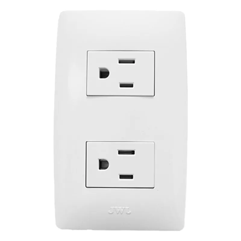 Contacto Dúplex de 127 V~60 HZ 15 A / Color Blanco.