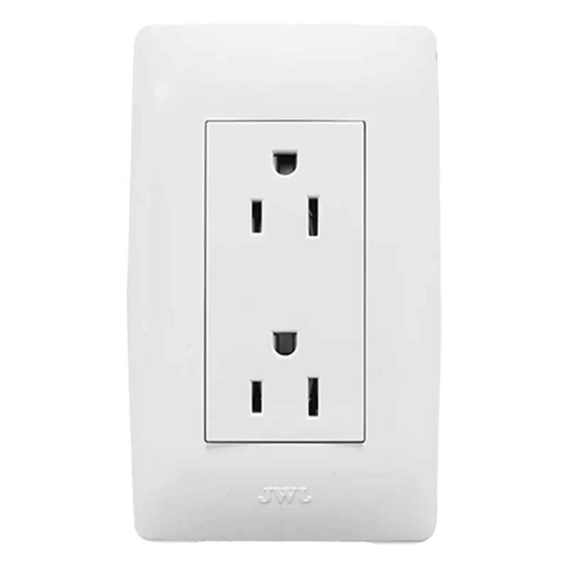 Contacto Dúplex de 127 V~60 Hz 15 A / Color Blanco.