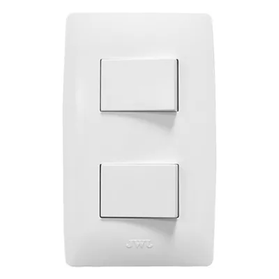 Apagador Doble de 127 V~60 Hz 10 A/ Color Blanco.