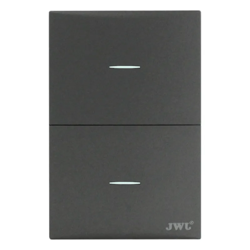 Placa con2 Interruptores Escalera 10 A 127 V 60 Hz.
