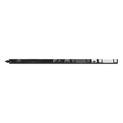 PDU Monitoreable (MI) para Distribución de Energía, Enchufe de Entrada NEMA L21-30P, Con 18 Salidas C13 y 6 C19, de Instalación Vertical, 208 Vca, 30 Amp