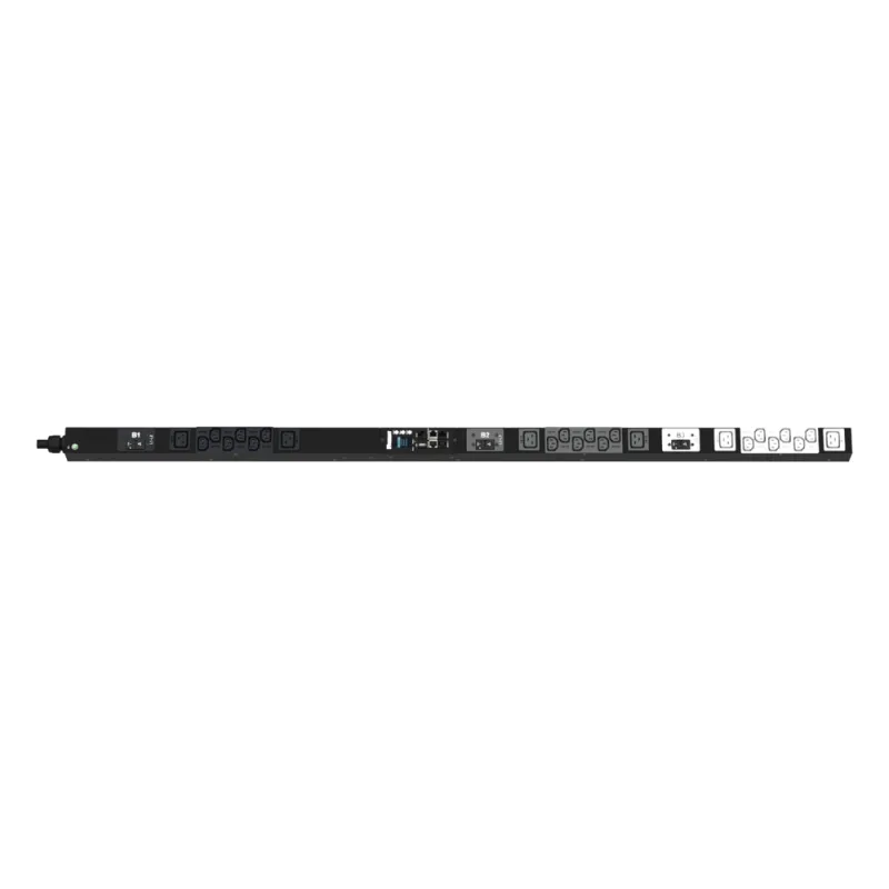 PDU Monitoreable (MI) para Distribución de Energía, Enchufe de Entrada NEMA L21-30P, Con 18 Salidas C13 y 6 C19, de Instalación Vertical, 208 Vca, 30 Amp