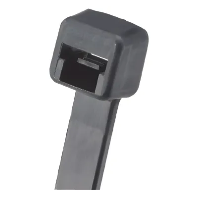 Cincho de Nylon 6.6 Pan-Ty™, 142mm largo x 2.5mm ancho, Color Negro, Exterior Resistente a Rayos UV, Paquete de 1000pz