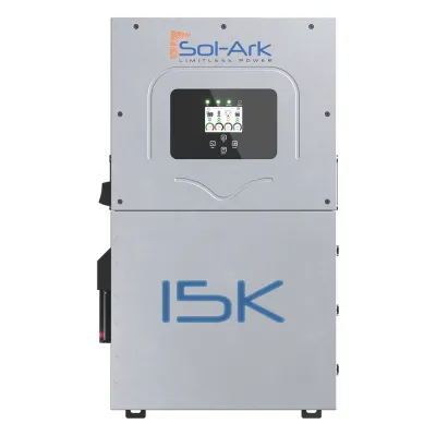 Inversor Hibrido SOL-ARK, 15 Kw, 220 Vcc, Fase Dividida, IP65, Entrada de Baterías a 48 Vcc