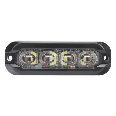 Luz Auxiliar Flexible de 8 LED, Rojo/Blanco, Lente Transparente